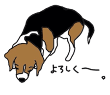I love my beagle! sticker #9397312