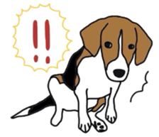 I love my beagle! sticker #9397314
