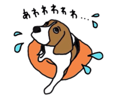 I love my beagle! sticker #9397317