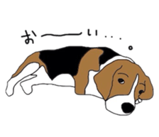 I love my beagle! sticker #9397320