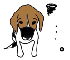 I love my beagle! sticker #9397329