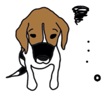 I love my beagle! sticker #9397329