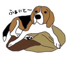 I love my beagle! sticker #9397330