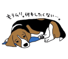 I love my beagle! sticker #9397331