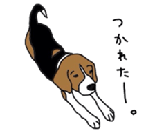 I love my beagle! sticker #9397338