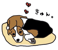 I love my beagle! sticker #9397339