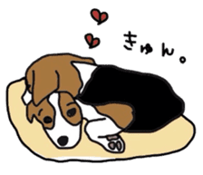 I love my beagle! sticker #9397339