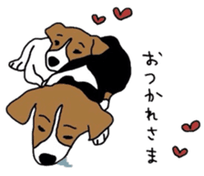 I love my beagle! sticker #9397340