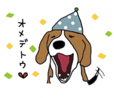 I love my beagle! sticker #9397341