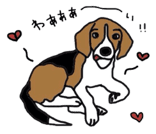 I love my beagle! sticker #9397342