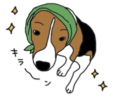 I love my beagle! sticker #9397343