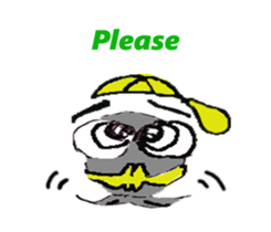 Interesting fish sticker #9398990