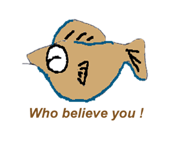 Interesting fish sticker #9398992