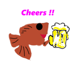 Interesting fish sticker #9399003