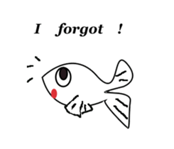 Interesting fish sticker #9399011