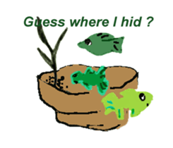 Interesting fish sticker #9399013