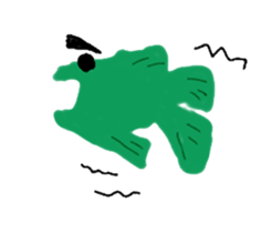 Interesting fish sticker #9399014