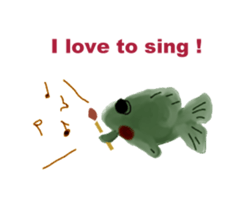 Interesting fish sticker #9399019