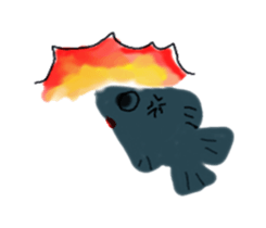 Interesting fish sticker #9399023