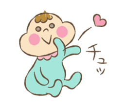 baby boo's sticker greeting&reply sticker #9399673