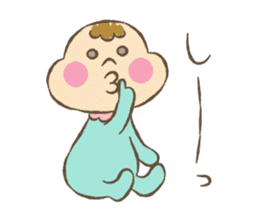 baby boo's sticker greeting&reply sticker #9399681