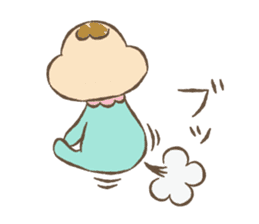 baby boo's sticker greeting&reply sticker #9399690