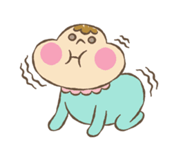 baby boo's sticker greeting&reply sticker #9399692