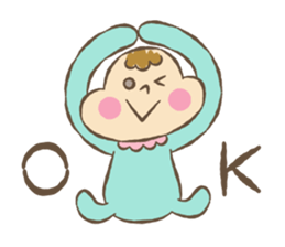 baby boo's sticker greeting&reply sticker #9399696