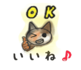 Frequently used words "Calico cat" sticker #9400036