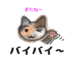 Frequently used words "Calico cat" sticker #9400061