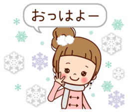 A sticker spring from winter. sticker #9400191