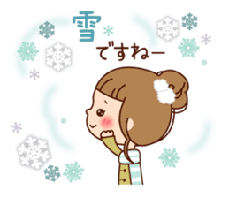 A sticker spring from winter. sticker #9400197