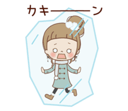 A sticker spring from winter. sticker #9400201