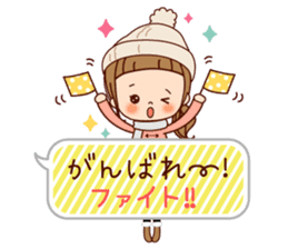 A sticker spring from winter. sticker #9400210