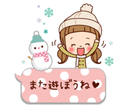 A sticker spring from winter. sticker #9400223