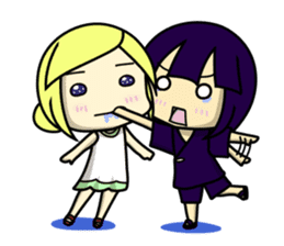 Girls to want to eat ice cream.(R ver) sticker #9400307