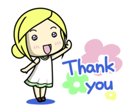 Girls to want to eat ice cream.(R ver) sticker #9400309