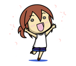 Girls to want to eat ice cream.(R ver) sticker #9400324