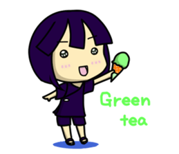 Girls to want to eat ice cream.(R ver) sticker #9400328