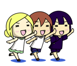 Girls to want to eat ice cream.(R ver) sticker #9400340