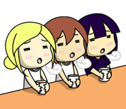 Girls to want to eat ice cream.(R ver) sticker #9400343