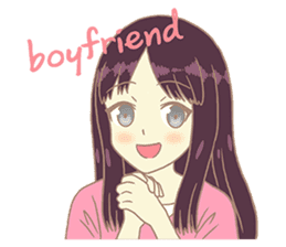 Moka Net Idol girlfriend sticker #9400464