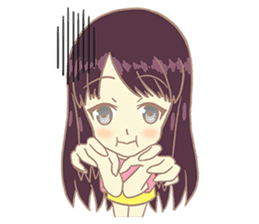 Moka Net Idol girlfriend sticker #9400499