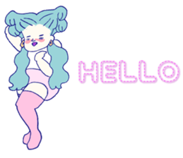 Posing girls. sticker #9400784