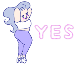 Posing girls. sticker #9400795