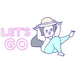 Posing girls. sticker #9400822