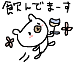 White bear love Sake! sticker #9401119