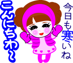 Beauty life of a cute girl sticker #9402186