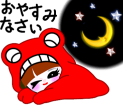 Beauty life of a cute girl sticker #9402189