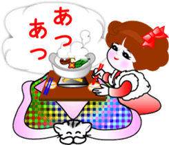 Beauty life of a cute girl sticker #9402195